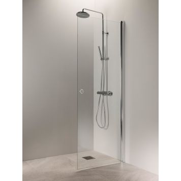 Kääntyvä suihkuseinä Vihtan Puro 3 rengasvedin kirkas kiiltävä