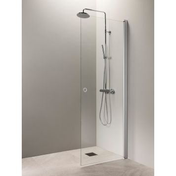 Kääntyvä suihkuseinä Vihtan Puro 3 rengasvedin kirkas matta