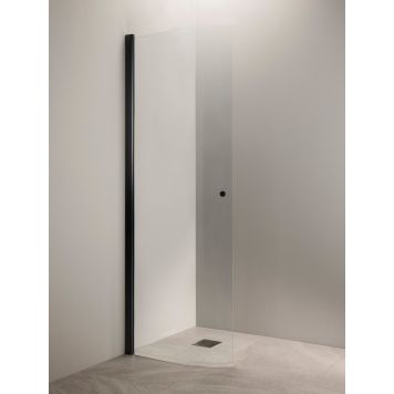 Kaareva suihkuseinä Vihtan Puro 4 kirkas 2285 mm musta