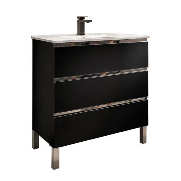 Kylpyhuonekaluste Ordonez Malaga mattamusta 100 cm