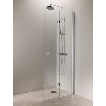 Taittuva suihkuseinä Vihtan Puro 5 rengasvedin kirkas matta