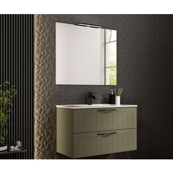 Allaskaappi Ordonez Cottage 80 cm oliivi + pesuallas