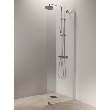 Kiinteä suihkuseinä Vihtan Puro 6 Kirkas Matta