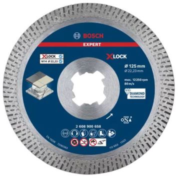 Timanttikatkaisulaikka Bosch EXPERT HardCeramic 125 mm X-Lock