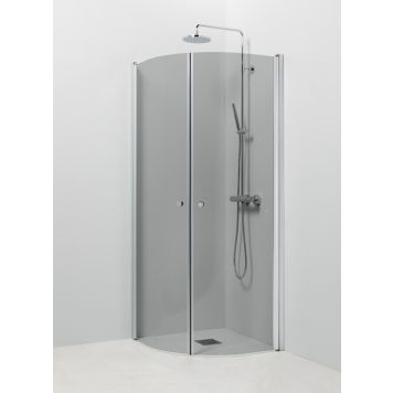 Suihkukulma Vihtan Pisara 4+4 harmaa