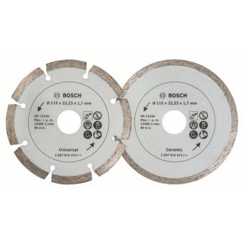 Timanttikatkaisulaikka Bosch Ø 115 x 22,23 x 1,7 mm 2 kpl/pkt