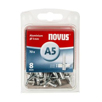 Alu-Niitti Novus A5 x 8mm 70 kpl