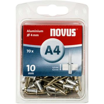 Alu-Niitti Novus A4 x 10mm 70 kpl
