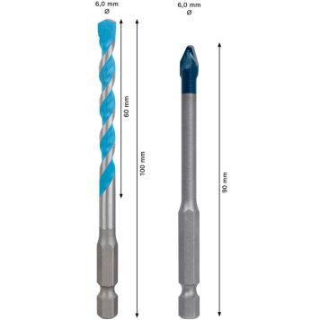Poranteräsarja Bosch HEX-9 Hard Ceramic Multiconstruction 6 mm