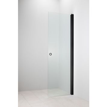 Kääntyvä suihkuseinä Camargue Helmi kirkas/musta alumiini 90 cm