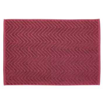 Kylpyhuonematto Diaqua Chevron 50 x 70 cm, useita värivaihtoehtoja Viininpunainen