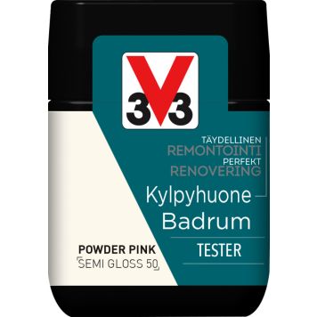 Kaakelimaali Seinille V33 Powder Pink 75 ml Testeri