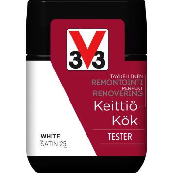 Kalustemaali Keittiö V33 Valkoinen 75 ml Testeri