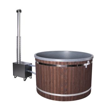 Kylpytynnyri Plastweld PW-SPA Freetime L 6-8 hlöä pähkinä/graniitti, 30kW