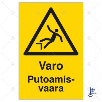 Huomiokyltti Varo putoamisvaara