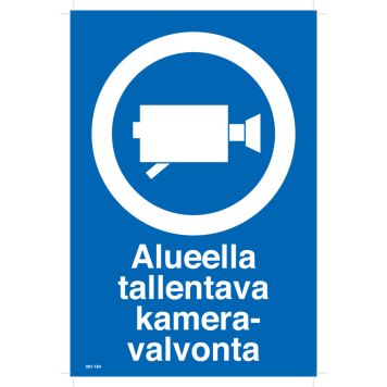 Huomiokyltti Alueella tallentava kameravalvonta
