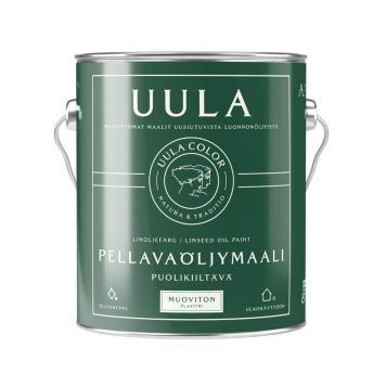 Pellavaöljymaali Uula Puolikiiltävä Valkoinen