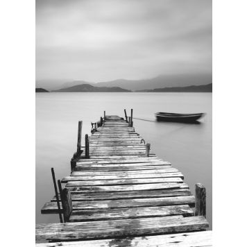 Juliste Pier And Boat 50 x 70 cm