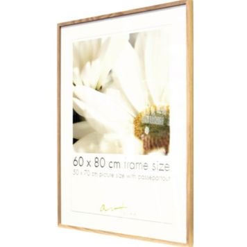 Valokuvakehys Leila Musta/Valkoinen/Tammi 60 x 80 cm Tammi