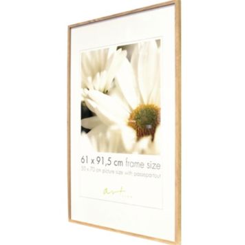 Valokuvakehys Leila Musta/Valkoinen/Tammi 61 x 91,5 cm Tammi