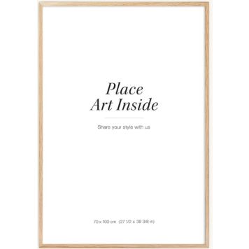 Valokuvakehys Leila Musta/Valkoinen/Tammi 70 x 100 cm Tammi