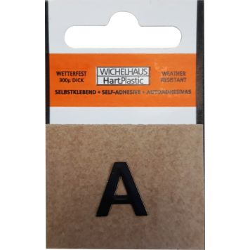 Kirjain Wichelhaus HartPlastic Musta 15 mm A
