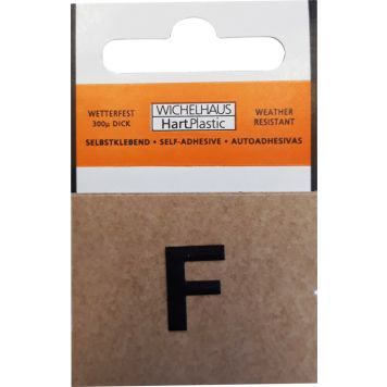 Kirjain Wichelhaus HartPlastic Musta 15 mm F