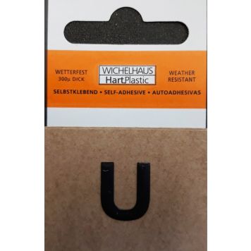 Kirjain Wichelhaus HartPlastic Musta 15 mm