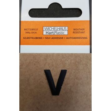 Kirjain Wichelhaus HartPlastic Musta 15 mm V