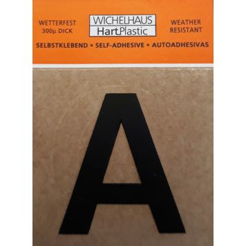 Kirjain Wichelhaus HartPlastic Musta 30 mm A