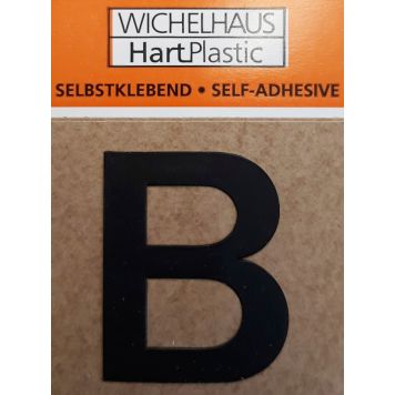 Kirjain Wichelhaus HartPlastic Musta 30 mm B