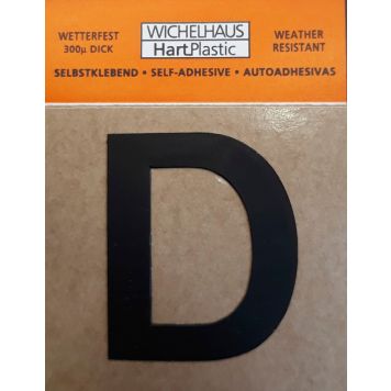 Kirjain Wichelhaus HartPlastic Musta 30 mm D