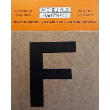 Kirjain Wichelhaus HartPlastic Musta 30 mm F