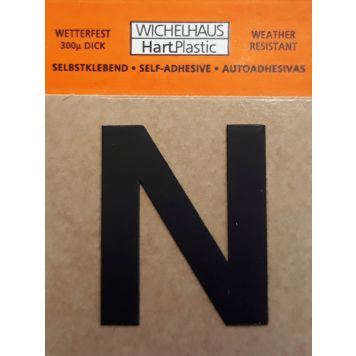 Kirjain Wichelhaus HartPlastic Musta 30 mm  N