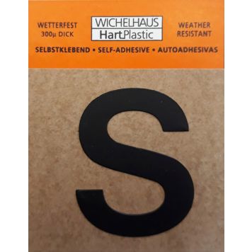Kirjain Wichelhaus HartPlastic Musta 30 mm S