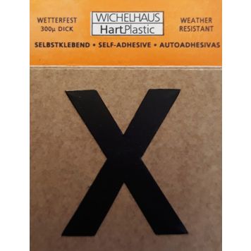 Kirjain Wichelhaus HartPlastic Musta 30 mm X