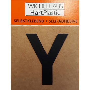 Kirjain Wichelhaus HartPlastic Musta 30 mm Y