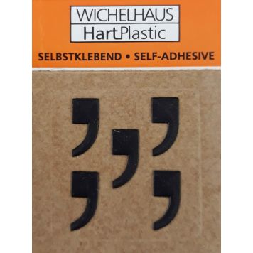 Merkki Wichelhaus HartPlastic Musta 30 mm Pilkku 5 kpl/pkt