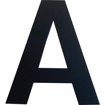 Kirjain Wichelhaus HartPlastic Musta 50 mm A