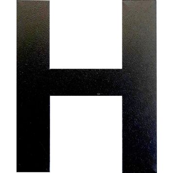 Kirjain Wichelhaus HartPlastic Musta 50 mm H