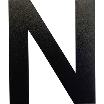 Kirjain Wichelhaus HartPlastic Musta 50 mm N