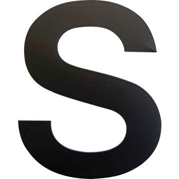 Kirjain Wichelhaus HartPlastic Musta 50 mm S