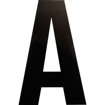 Kirjain Wichelhaus HartPlastic Musta 100 mm A