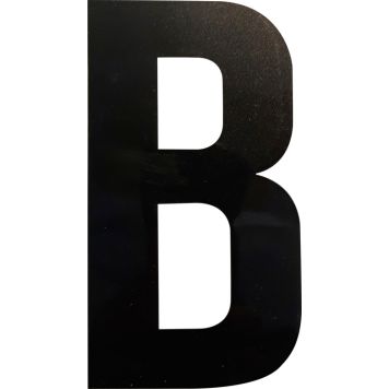 Kirjain Wichelhaus HartPlastic Musta 100 mm B