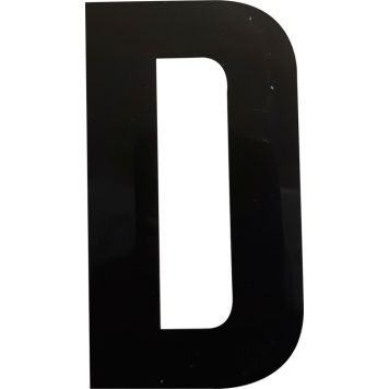 Kirjain Wichelhaus HartPlastic Musta 100 mm D