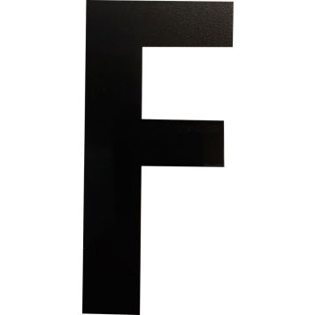 Kirjain Wichelhaus HartPlastic Musta 100 mm F