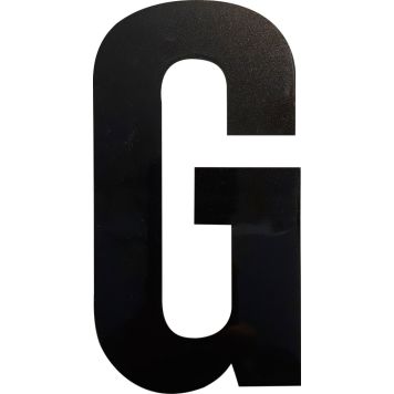 Kirjain Wichelhaus HartPlastic Musta 100 mm G