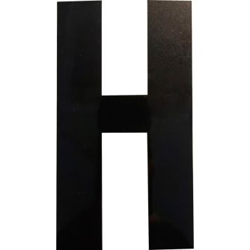 Kirjain Wichelhaus HartPlastic Musta 100 mm