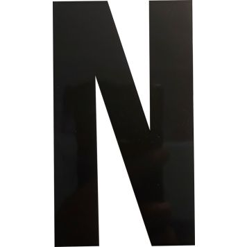 Kirjain Wichelhaus HartPlastic Musta 100 mm N