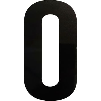 Kirjain Wichelhaus HartPlastic Musta 100 mm  O